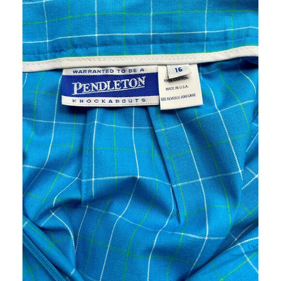 Vintage Pendleton “Knockabouts” Plaid Cotton Wrap Skirt Made in USA Sz 16 - Picture 5 of 12